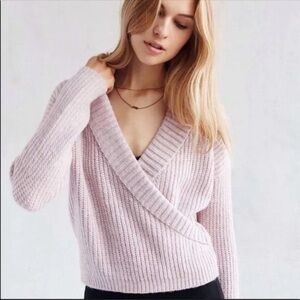 Urban Outfitters Kimichi Blue - Purple Crossover Knit Sweater​​